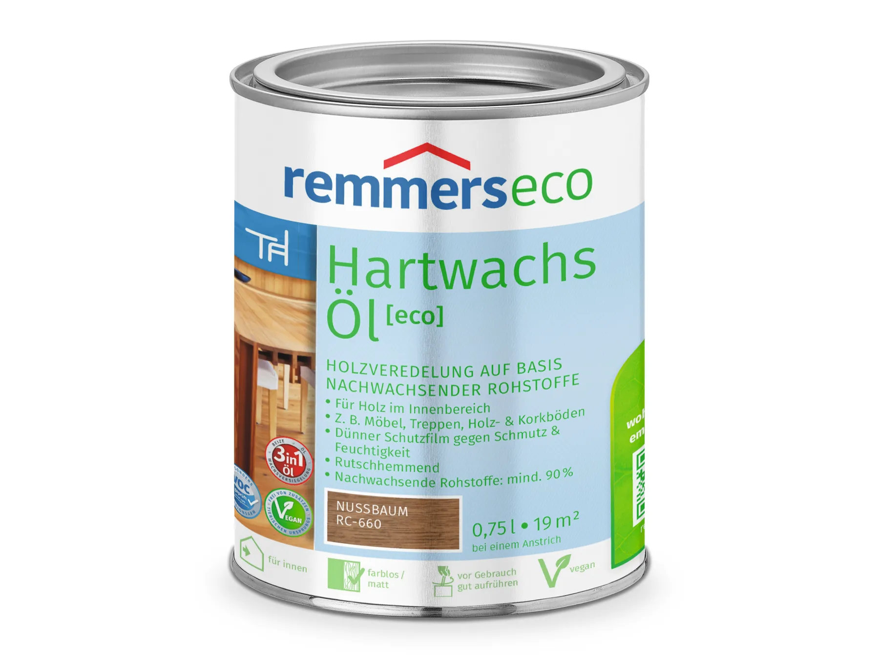 Moebelfaktor Hartwachs-Oel [eco] nussbaum (RC-660) 0,75 l