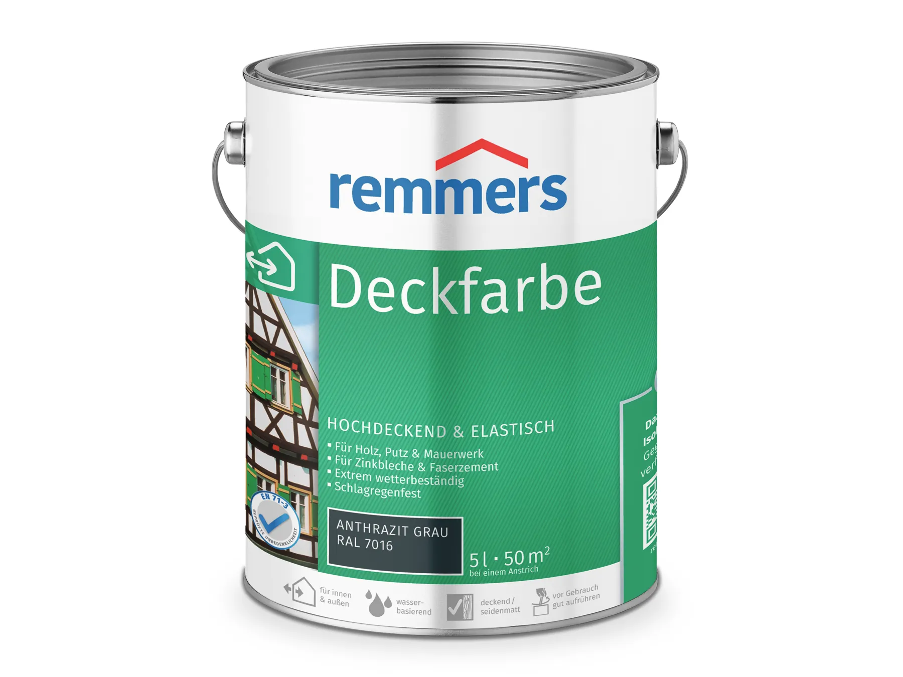 Moebelfaktor Deckfarbe anthrazitgrau (RAL 7016) 5 l