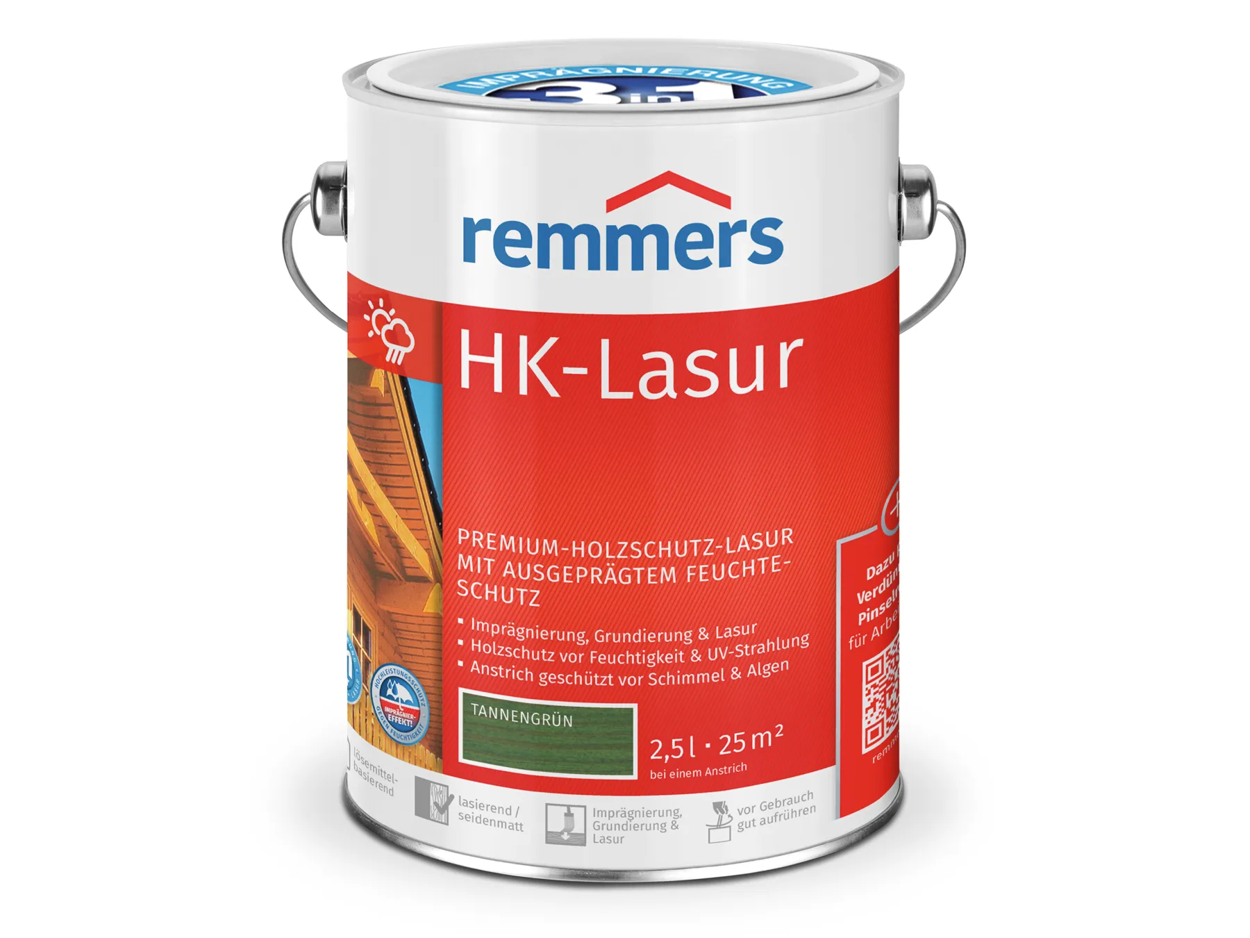 Moebelfaktor HK-Lasur 3in1 tannengruen (RC-960) 2,5 l