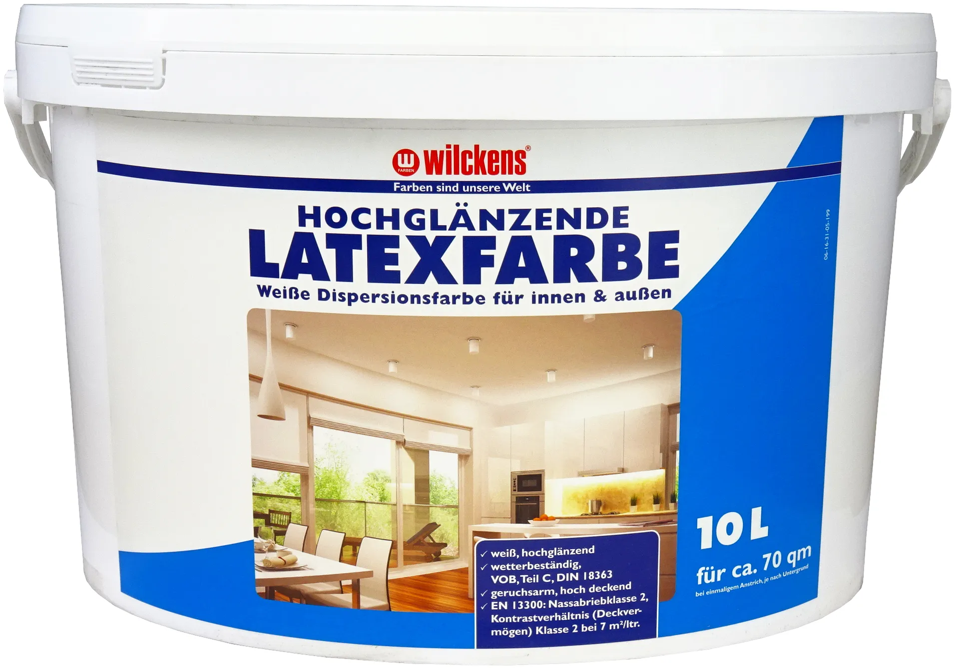 Moebelfaktor Wilckens Latexfarbe hochglaenzend Weiss