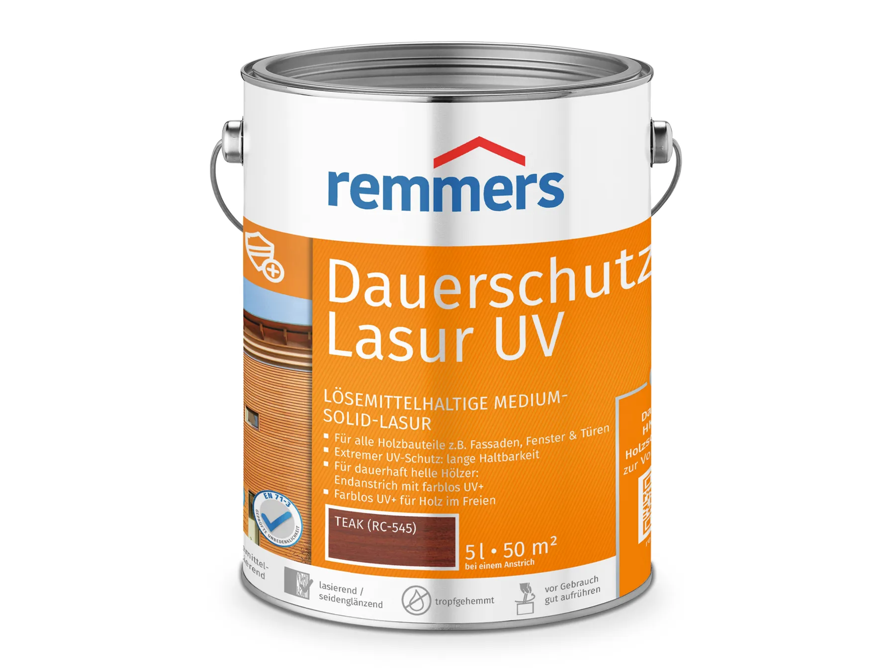 Moebelfaktor Dauerschutz-Lasur UV teak (RC-545) 5 l