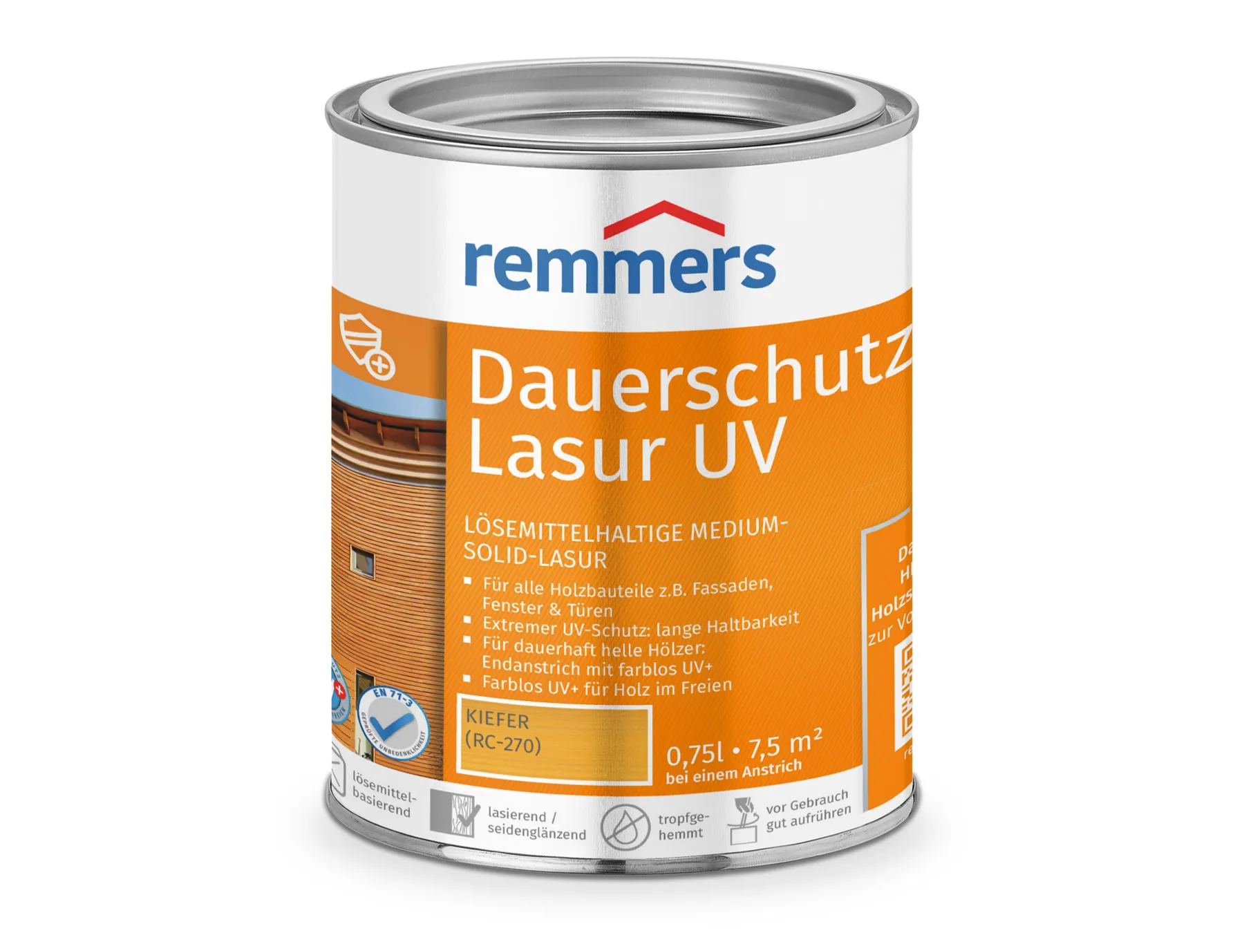 Moebelfaktor Dauerschutz-Lasur UV kiefer (RC-270) 0,75 l
