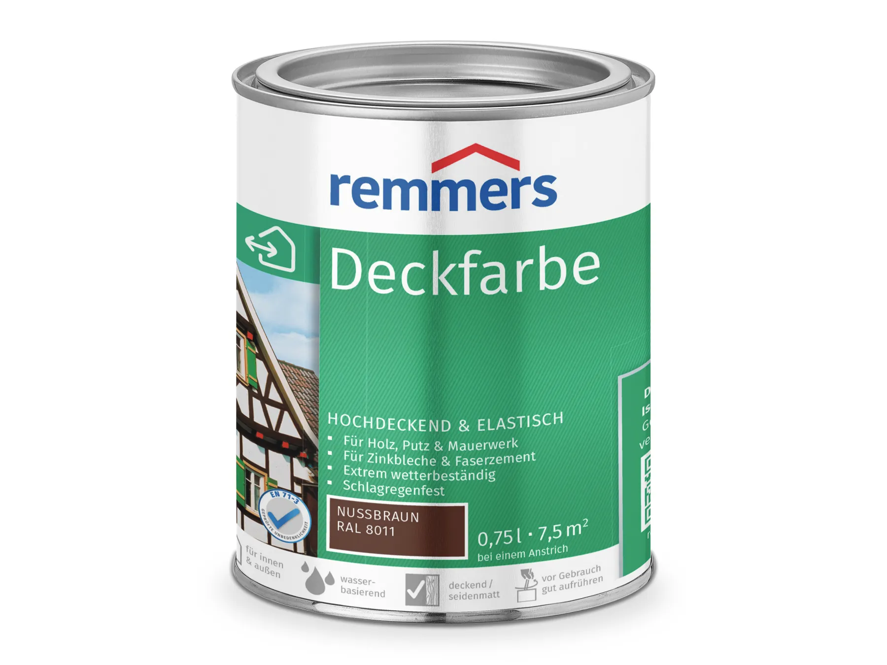 Moebelfaktor Deckfarbe nussbraun (RAL 8011) 0,75 l