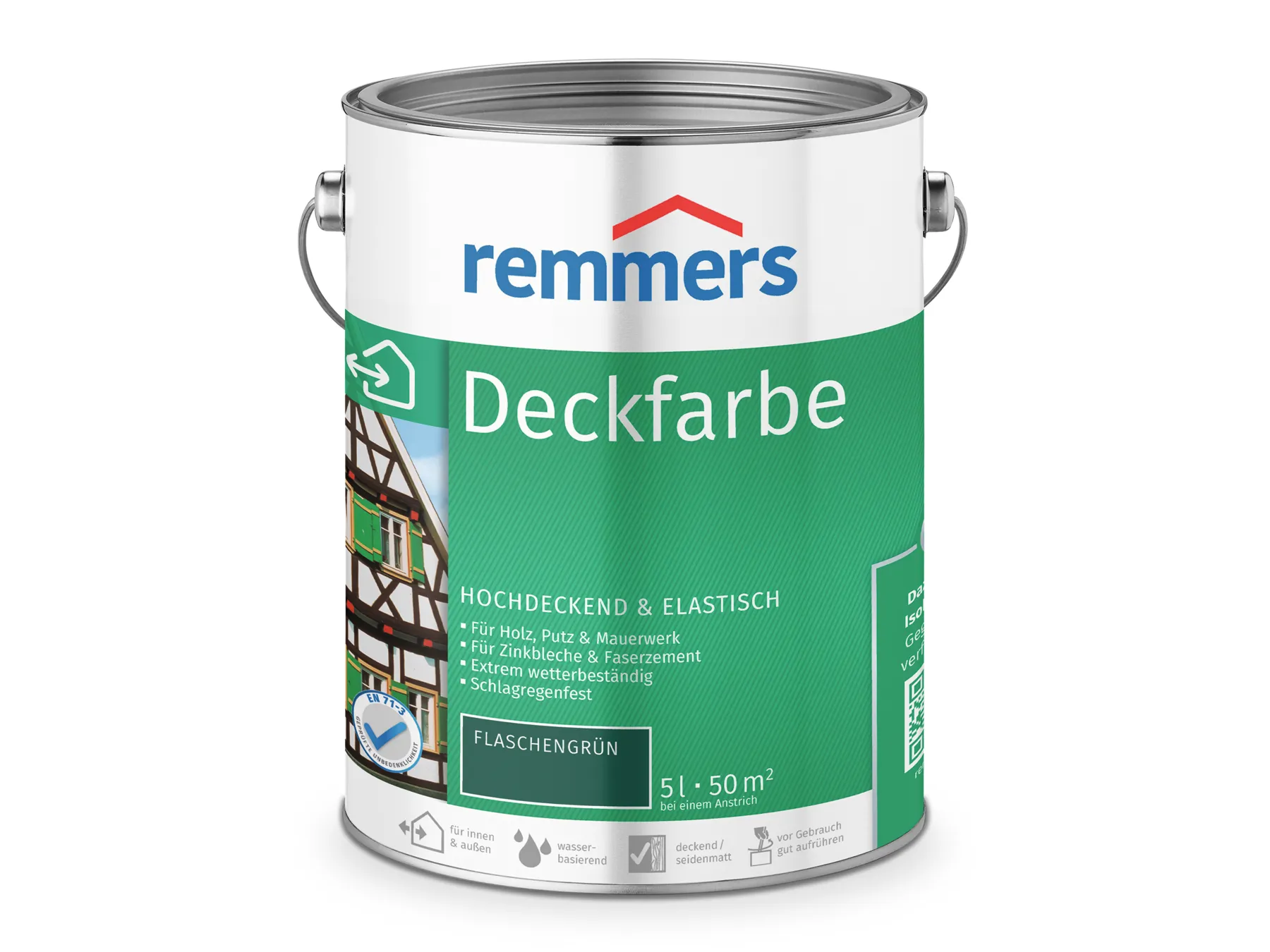 Moebelfaktor Deckfarbe flaschengruen 5 l