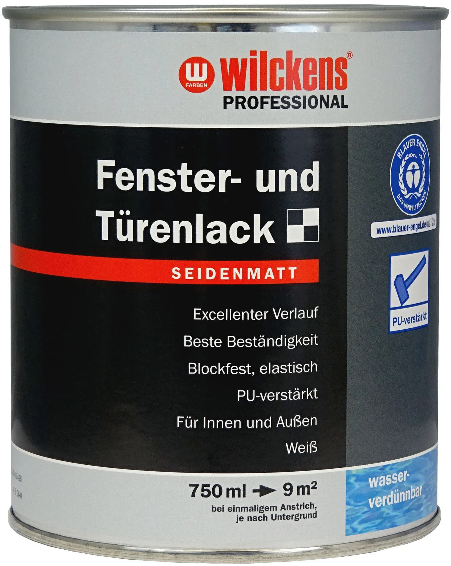 Moebelfaktor Wilckens Professional Fenster- und Tuerenlack Weiss seidenmatt