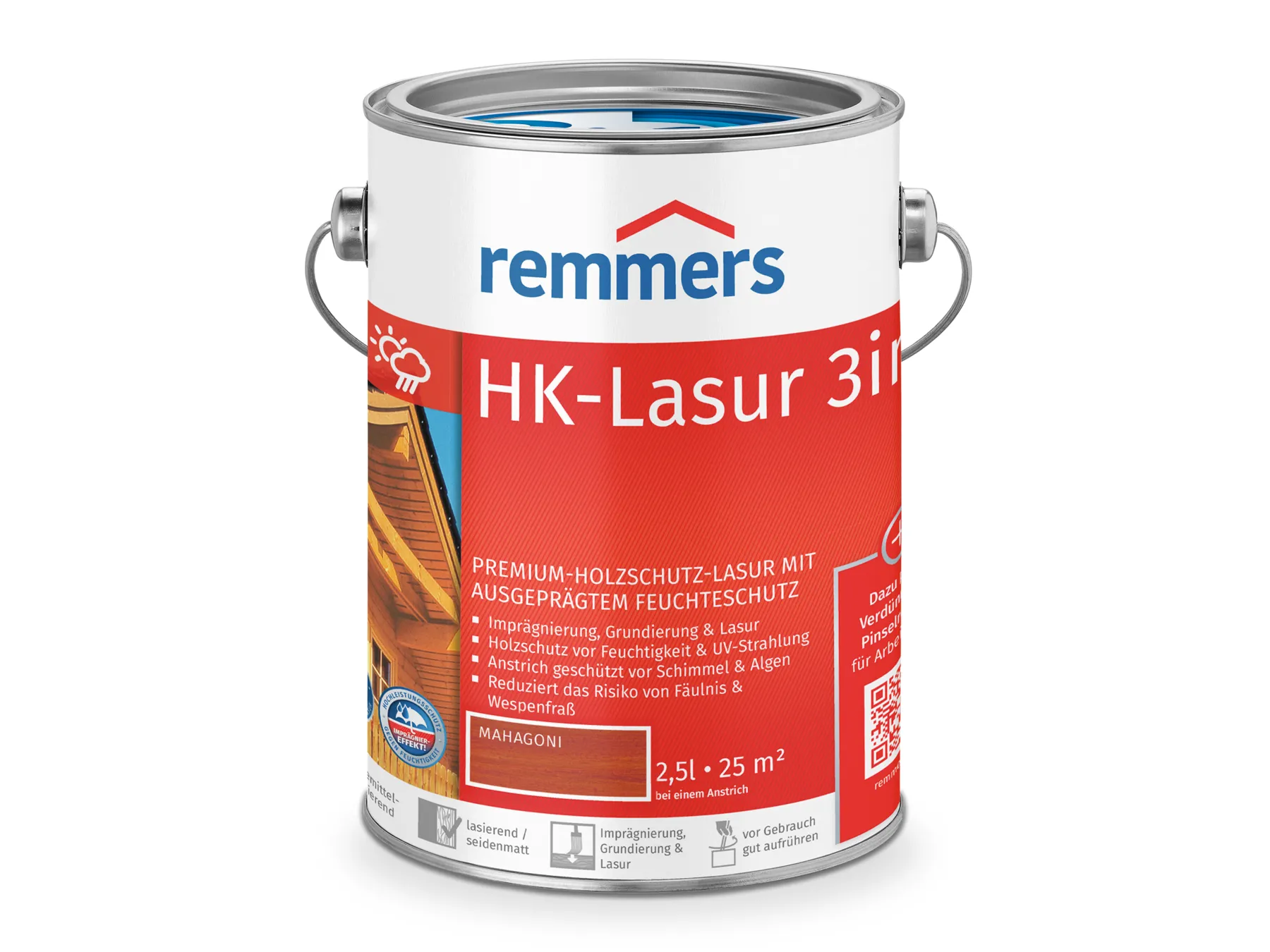 Moebelfaktor HK-Lasur 3in1 mahagoni (RC-565) 2,5 l