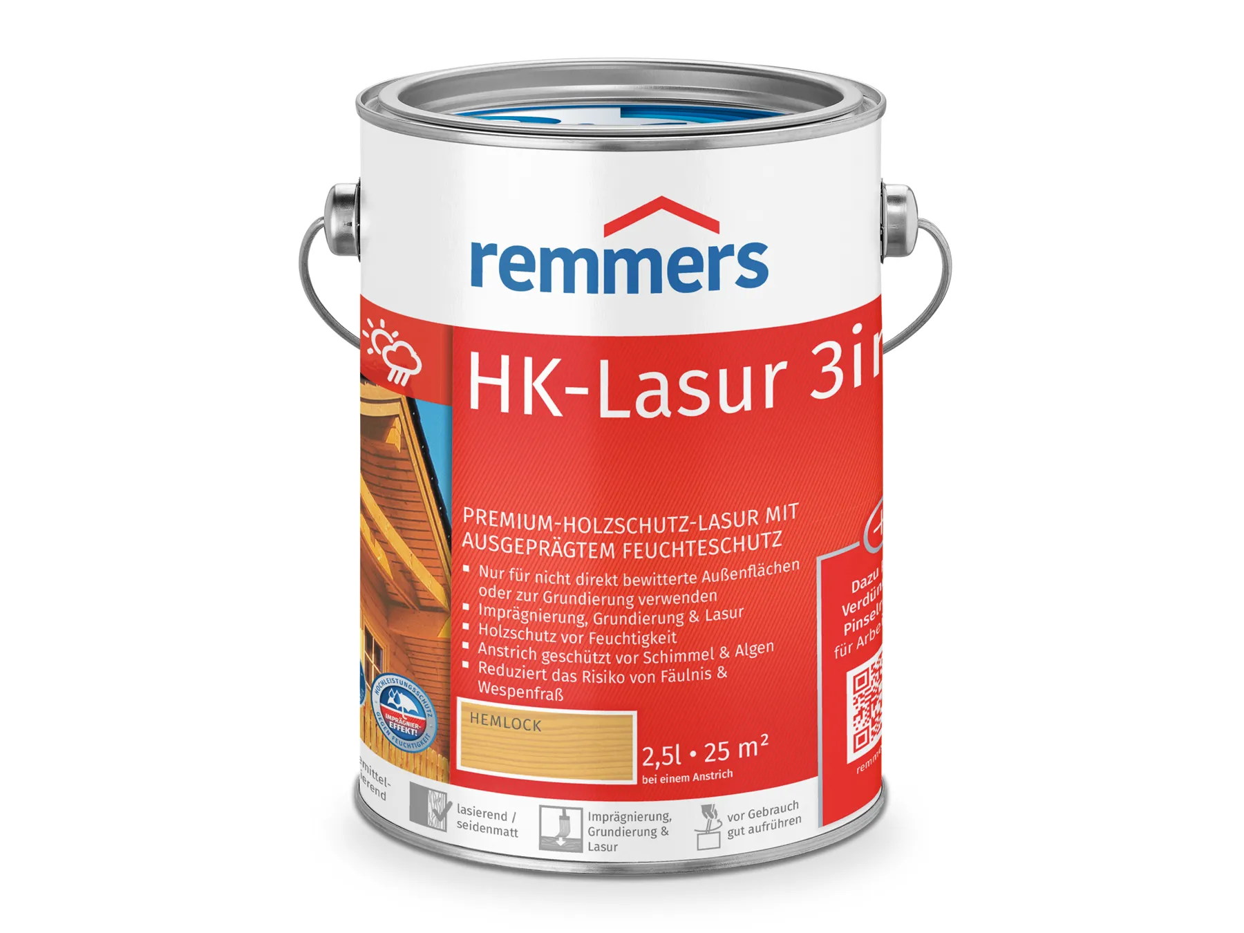 Moebelfaktor HK-Lasur 3in1 hemlock (RC-120) 2,5 l
