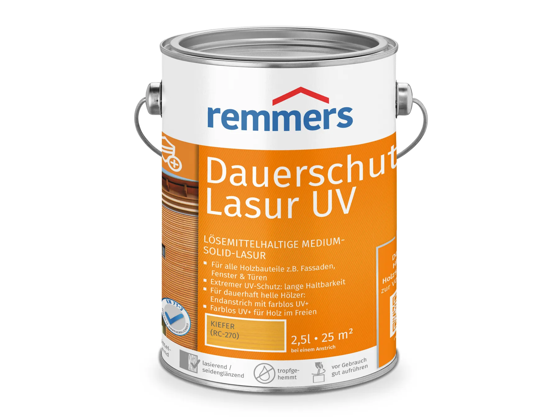 Moebelfaktor Dauerschutz-Lasur UV kiefer (RC-270) 2,5 l