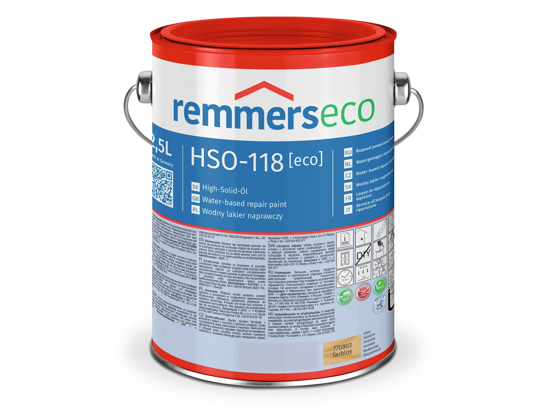 Moebelfaktor HSO-118-High-Solid-Oel [eco] farblos 2,5 l