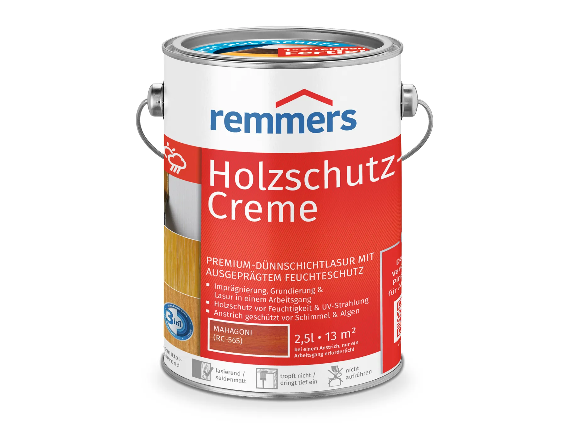 Moebelfaktor Holzschutz-Creme 3in1 mahagoni (RC-565) 2,5 l