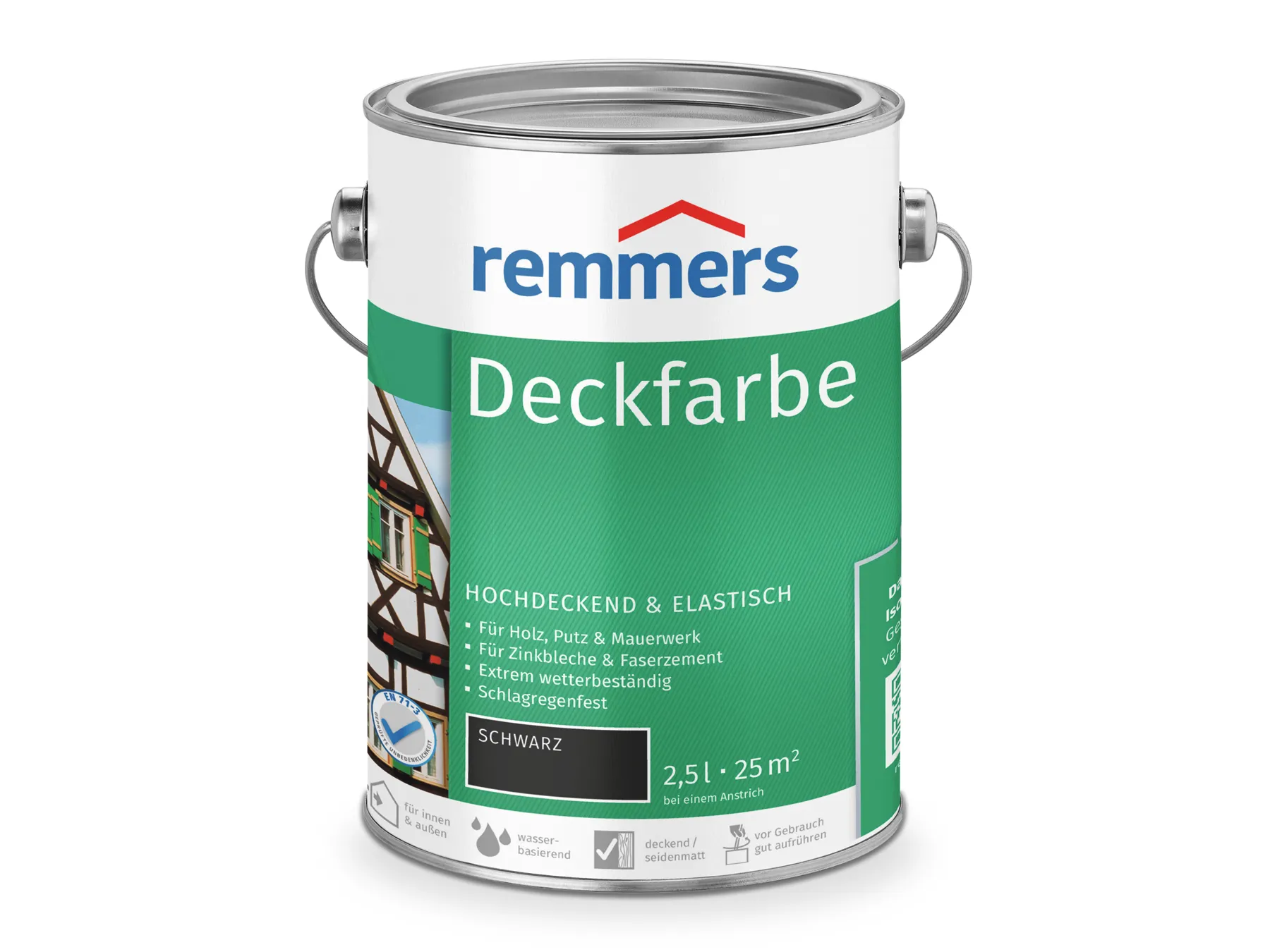 Moebelfaktor Deckfarbe schwarz 2,5 l