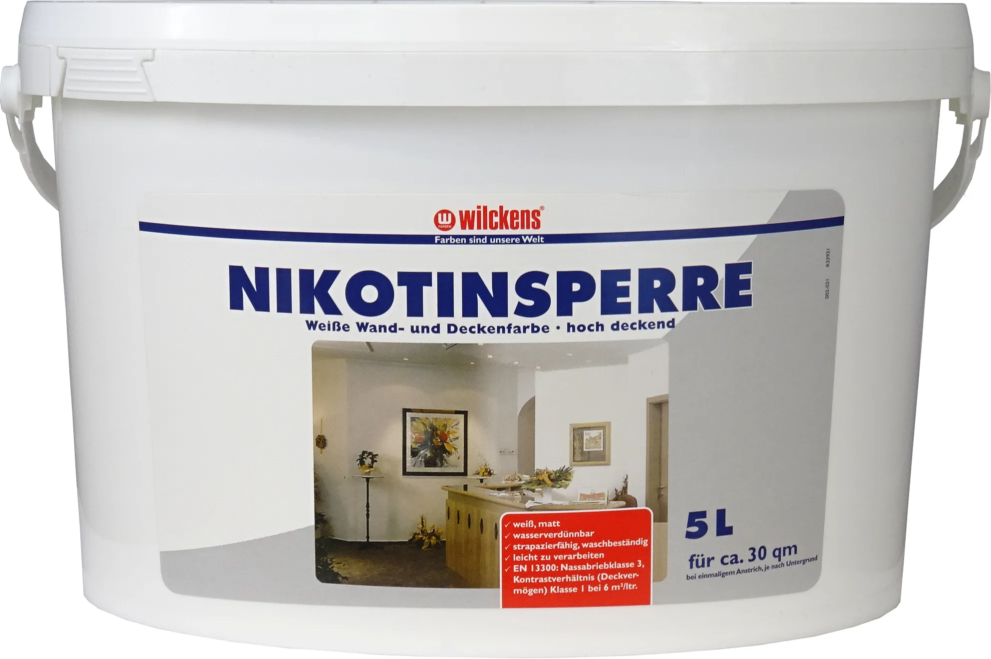 Moebelfaktor Wilckens Nikotinsperre Weiss matt