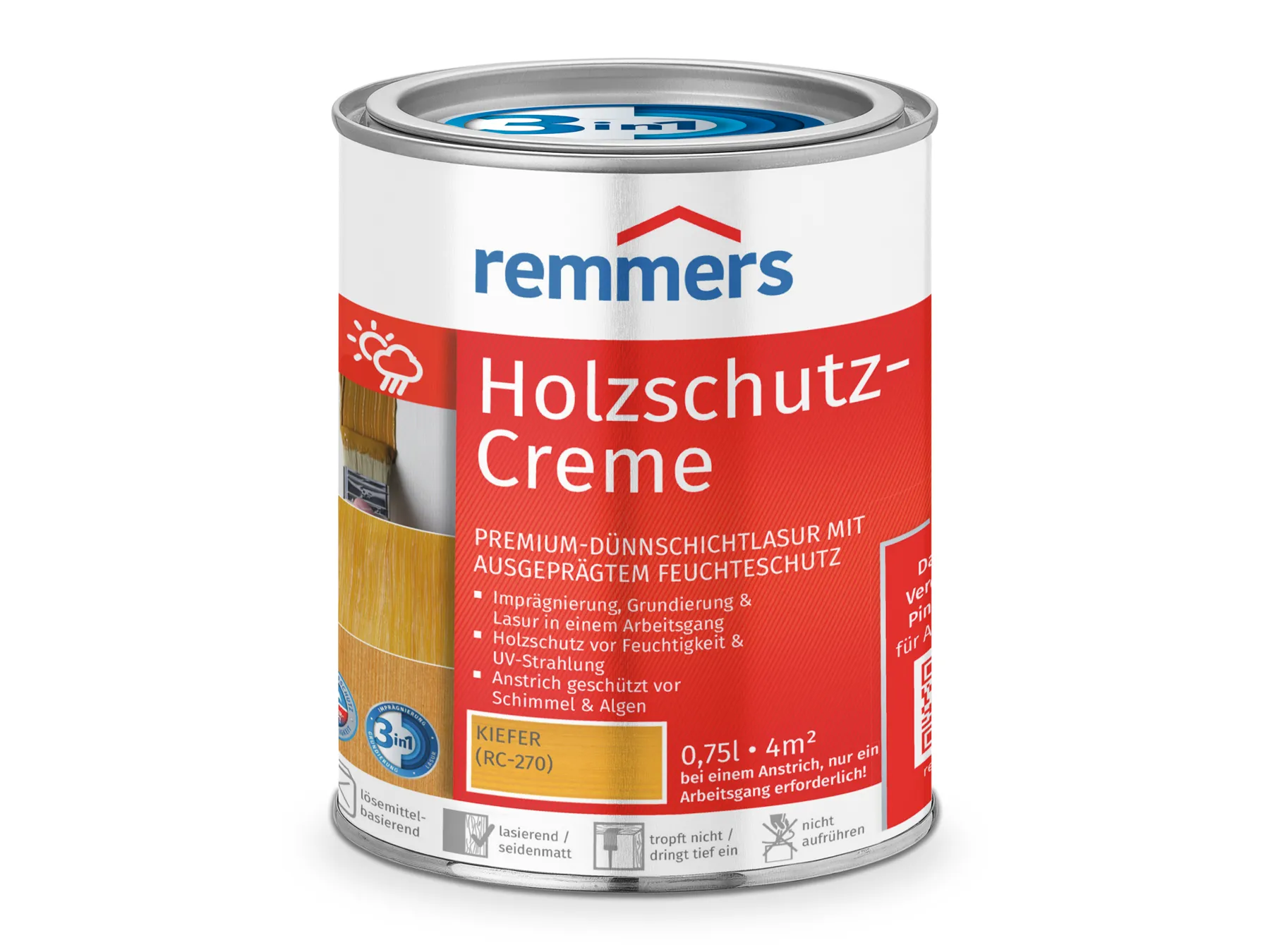 Moebelfaktor Holzschutz-Creme 3in1 kiefer (RC-270) 0,75 l