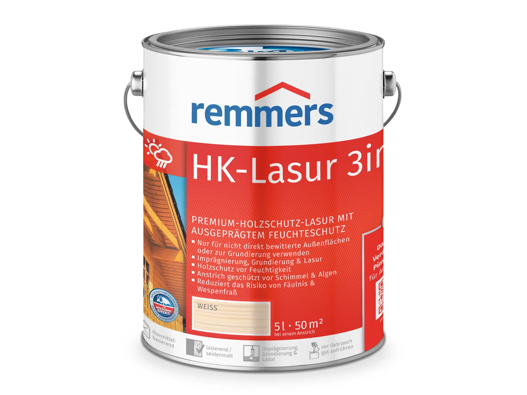 Moebelfaktor HK-Lasur 3in1 weiss (RC-990) 5 l