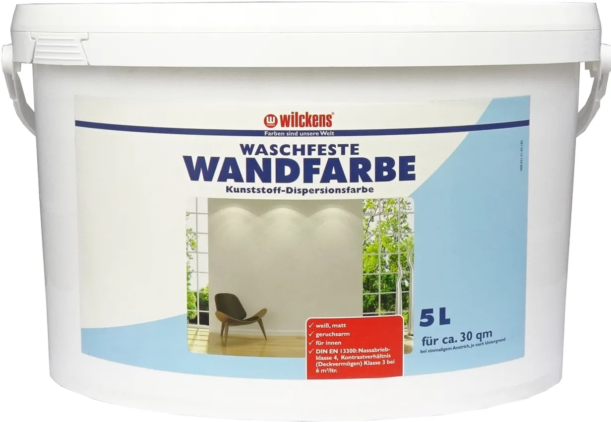Moebelfaktor Wilckens Waschfeste Wandfarbe Weiss
