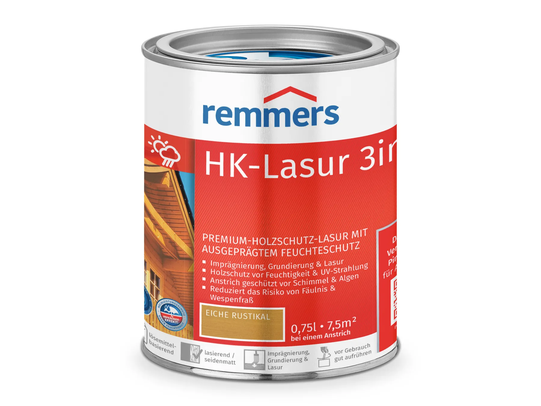 Moebelfaktor HK-Lasur 3in1 eiche rustikal (RC-360) 0,75 l