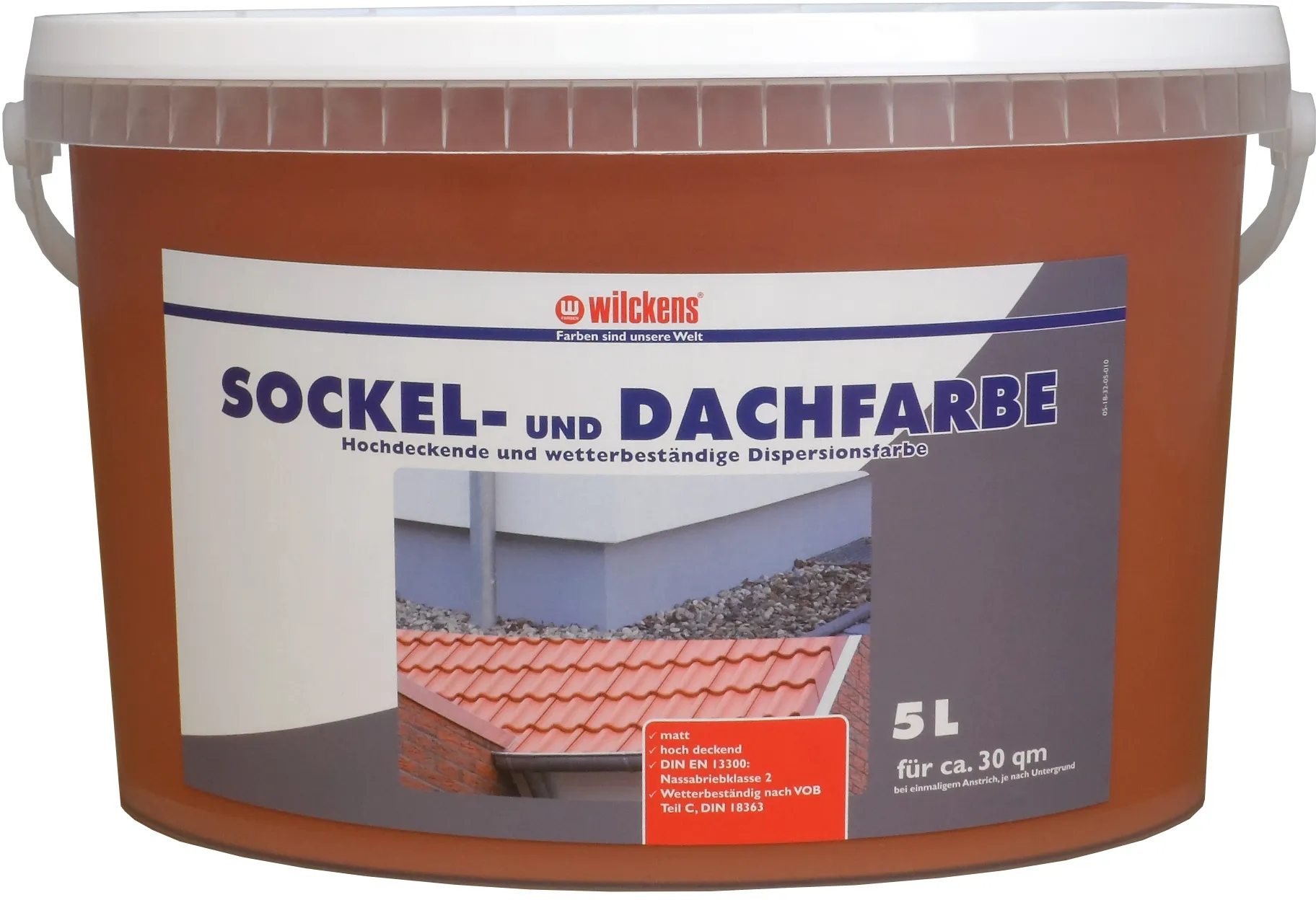 Moebelfaktor Wilckens Sockel- und Dachfarbe Ziegelrot matt