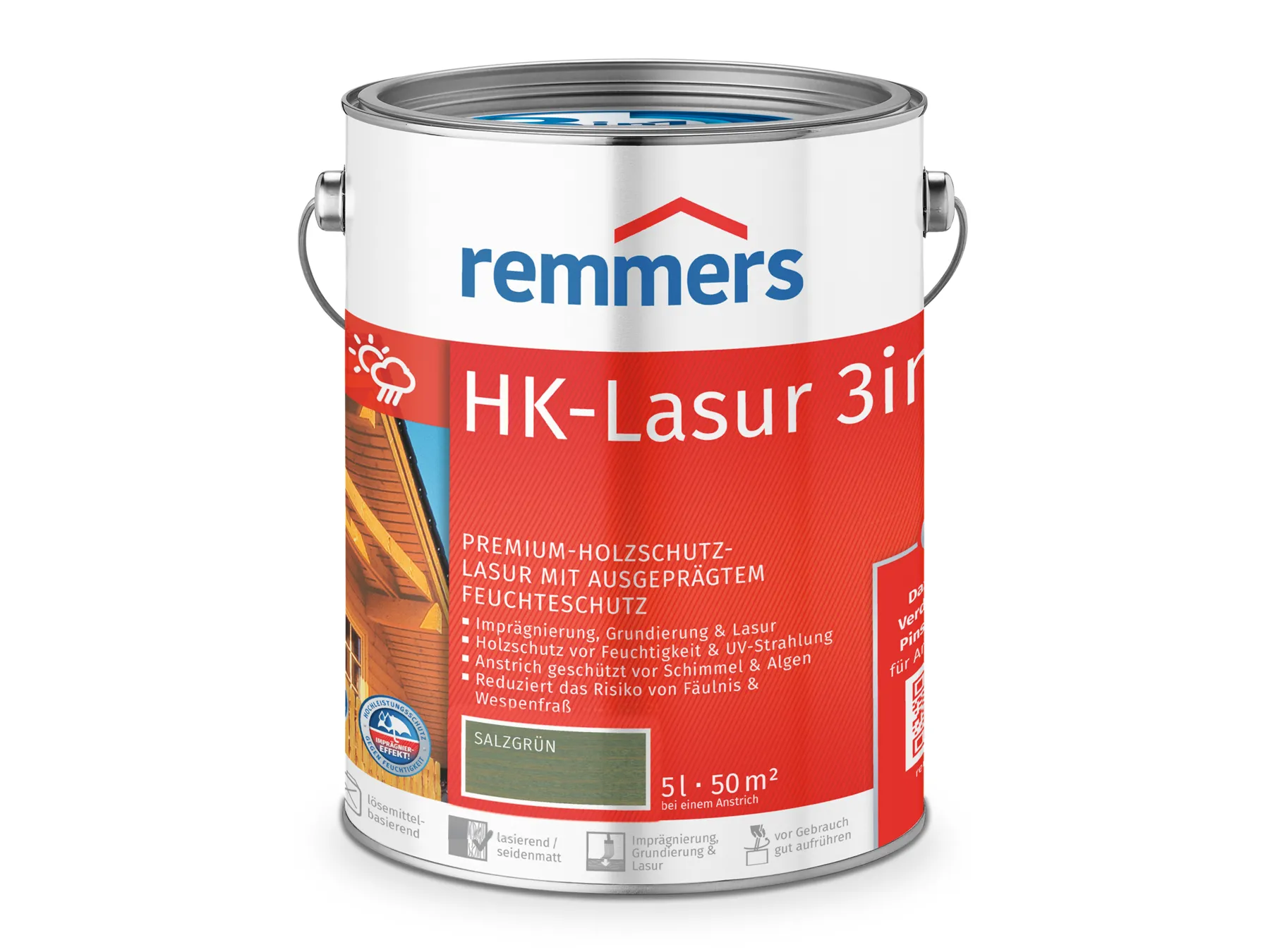 Moebelfaktor HK-Lasur 3in1 salzgruen (RC-965) 5 l