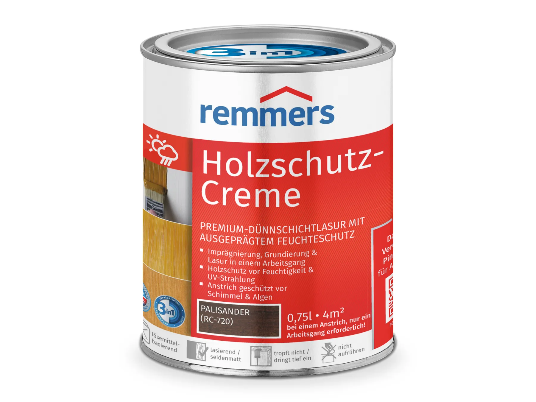 Moebelfaktor Holzschutz-Creme 3in1 palisander (RC-720) 0,75 l