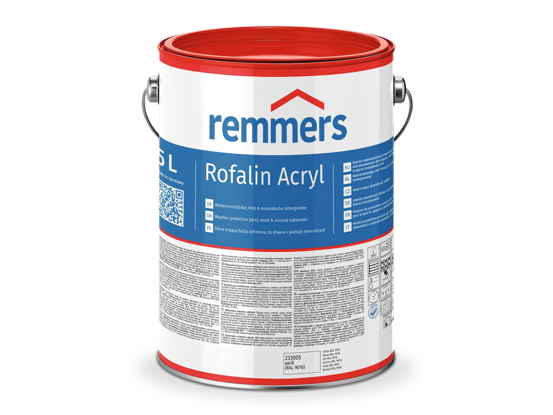 Moebelfaktor Rofalin Acryl weiss (RAL 9016) 5 l