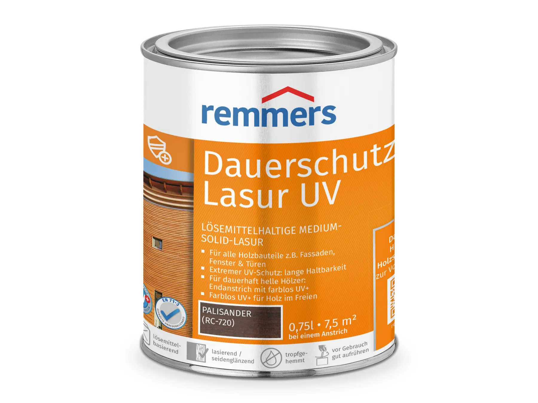 Moebelfaktor Dauerschutz-Lasur UV palisander (RC-720) 0,75 l