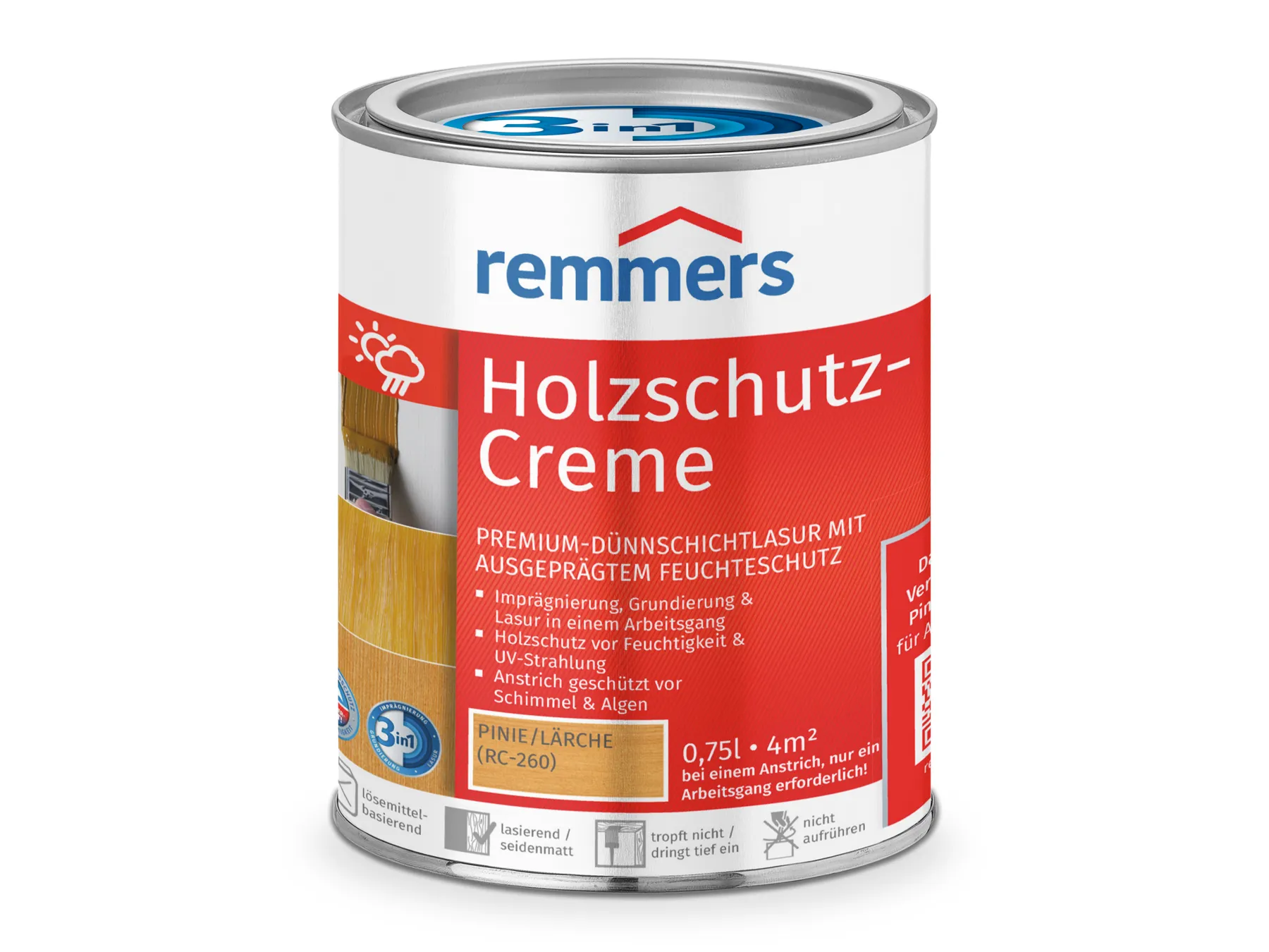 Moebelfaktor Holzschutz-Creme 3in1 pinie/laerche (RC-260) 0,75 l