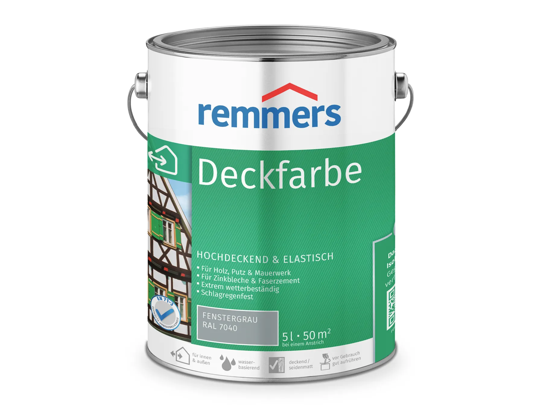 Moebelfaktor Deckfarbe fenstergrau (RAL 7040) 5 l