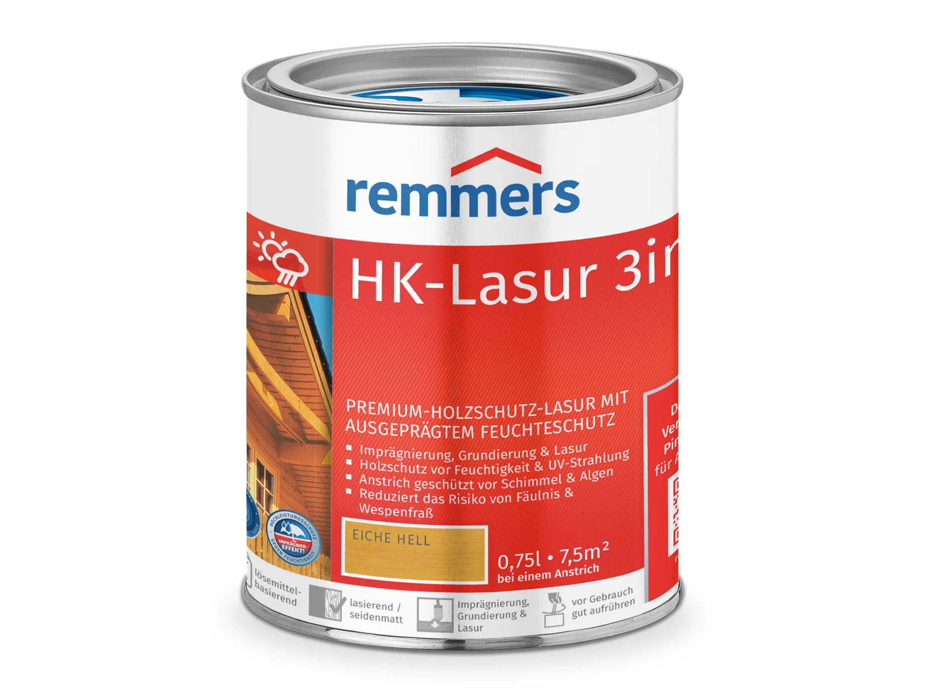 Moebelfaktor HK-Lasur 3in1 eiche hell (RC-365) 0,75 l