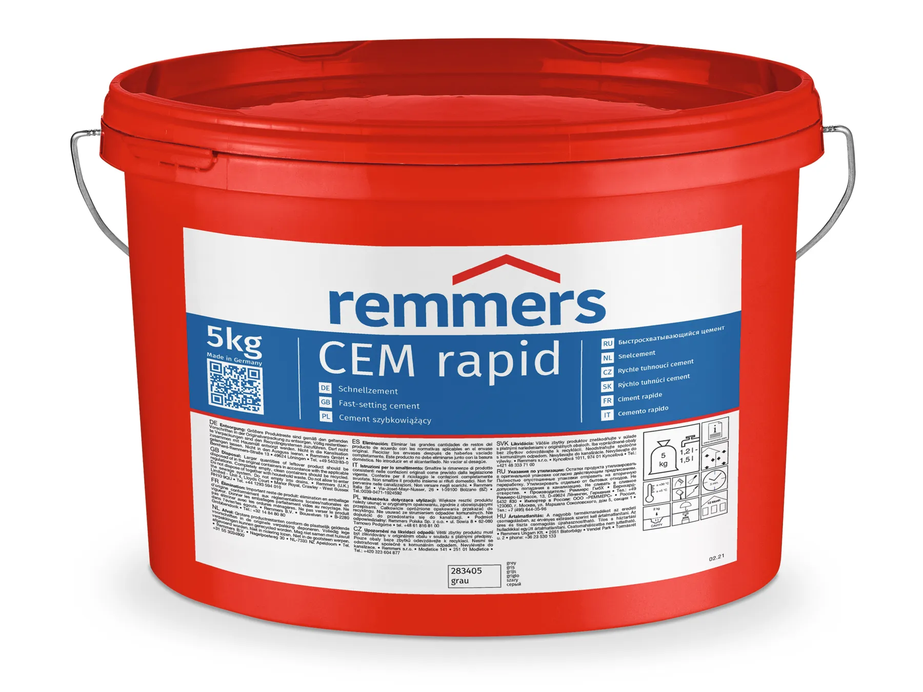 Moebelfaktor CEM rapid grau 5 kg
