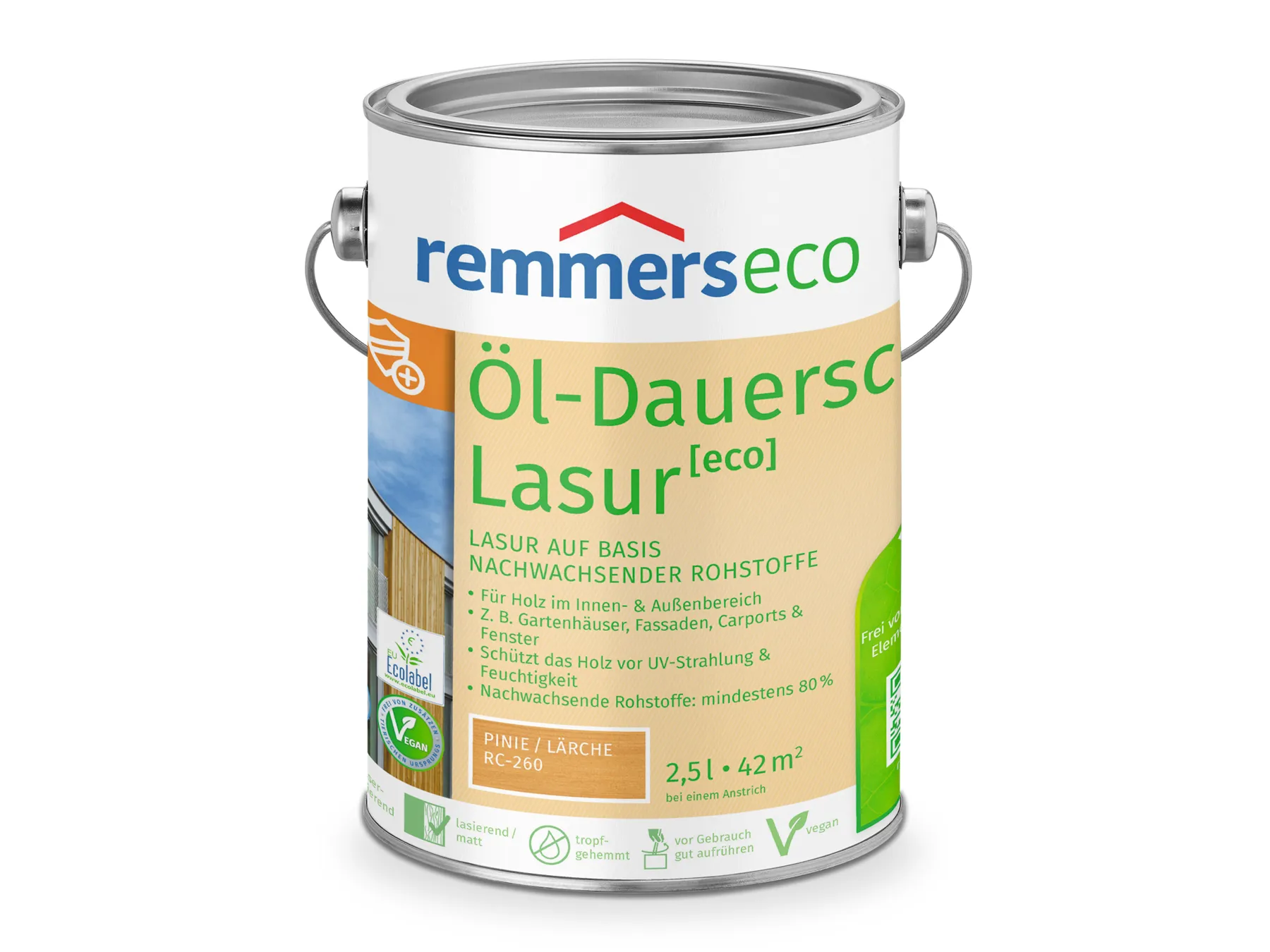 Moebelfaktor Oel-Dauerschutz-Lasur [eco] pinie/laerche (RC-260) 2,5 l