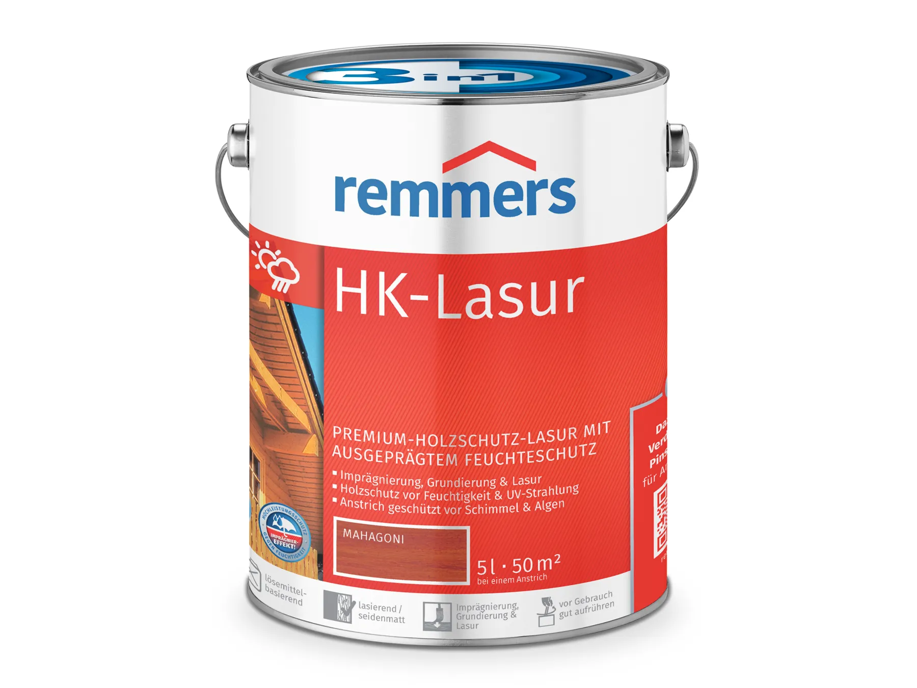 Moebelfaktor HK-Lasur 3in1 mahagoni (RC-565) 5 l