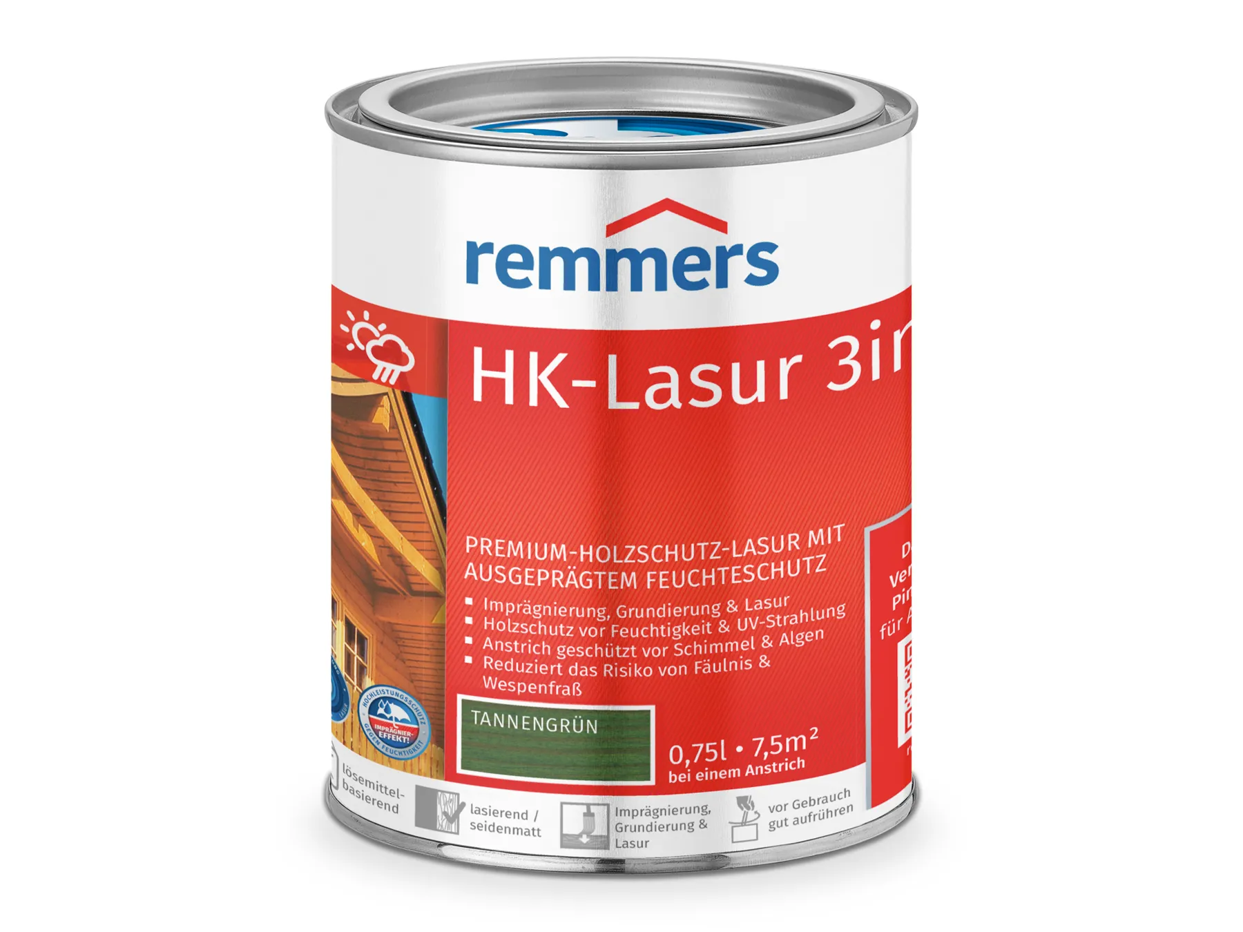Moebelfaktor HK-Lasur 3in1 tannengruen (RC-960) 0,75 l