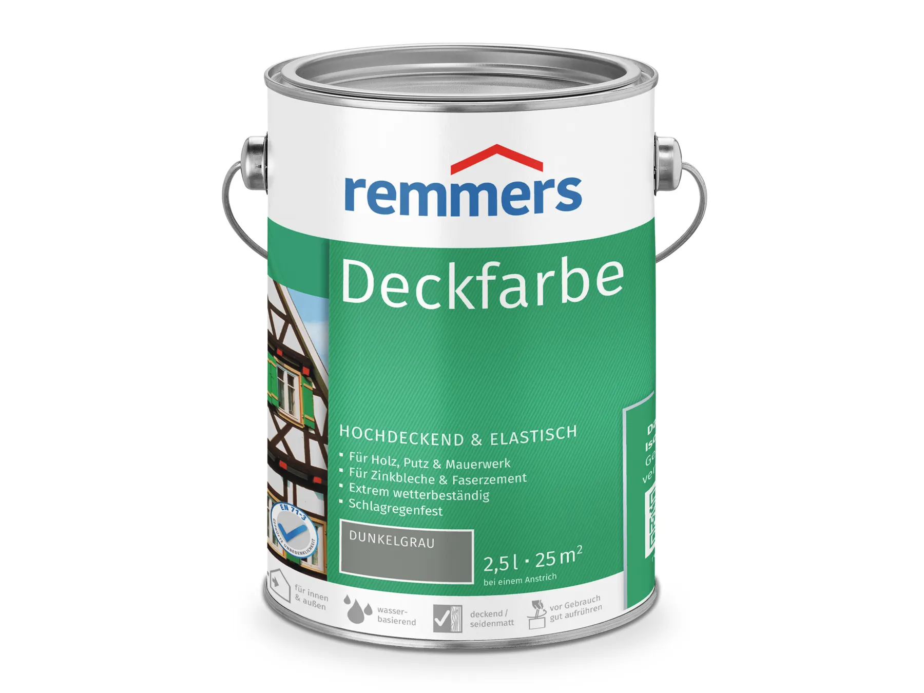 Moebelfaktor Deckfarbe dunkelgrau 2,5 l