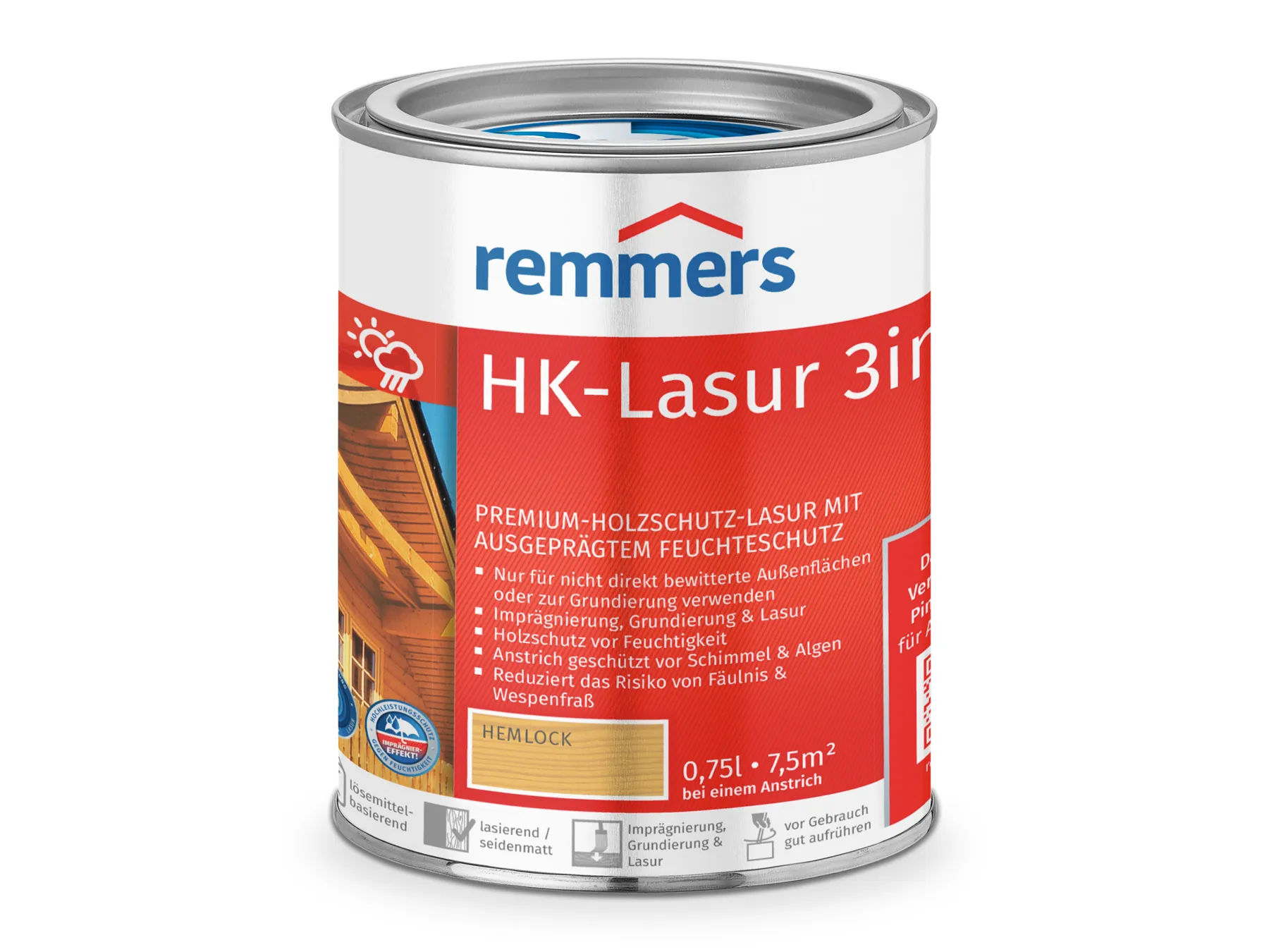 Moebelfaktor HK-Lasur 3in1 hemlock (RC-120) 0,75 l