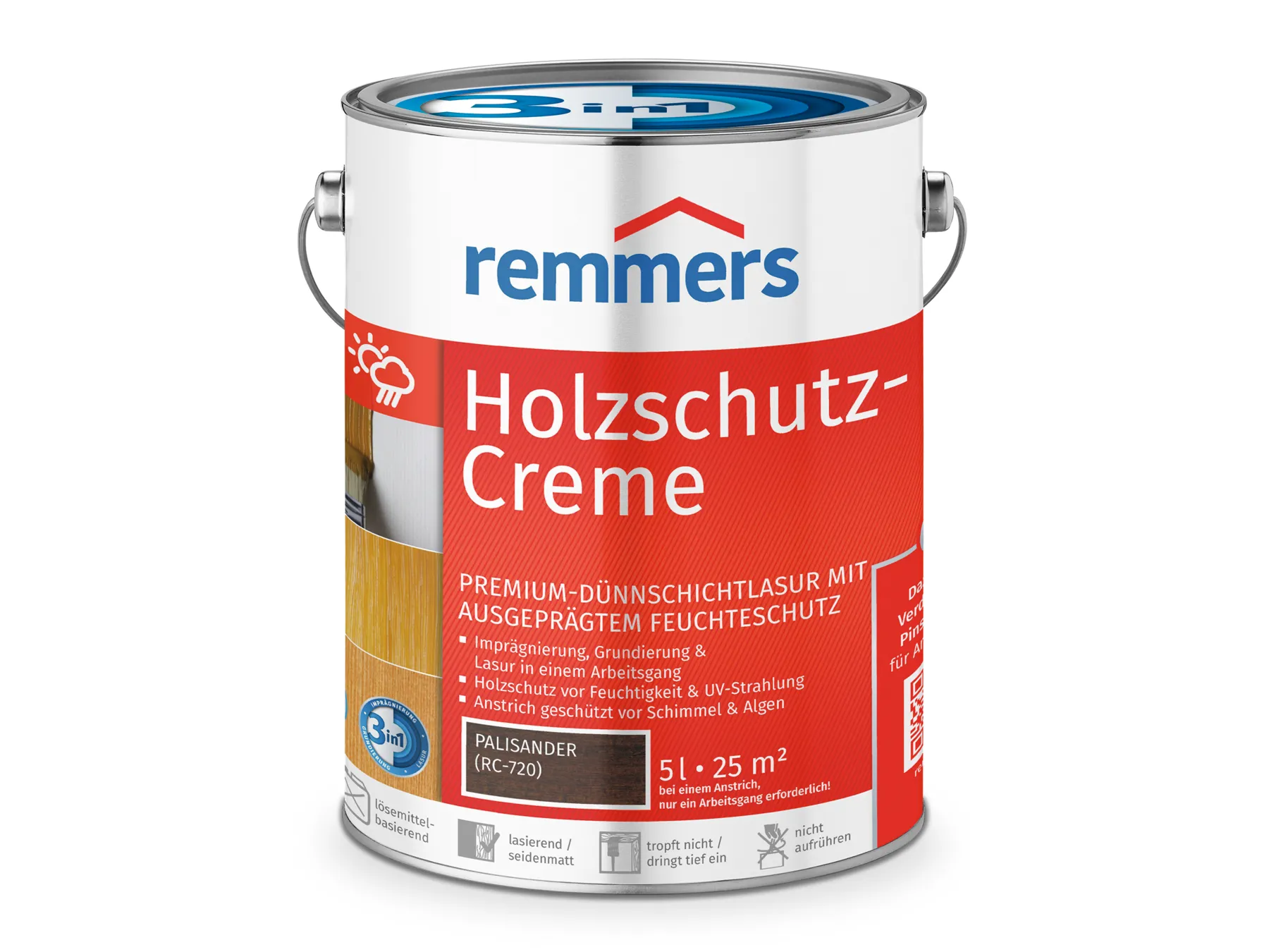 Moebelfaktor Holzschutz-Creme 3in1 palisander (RC-720) 5 l