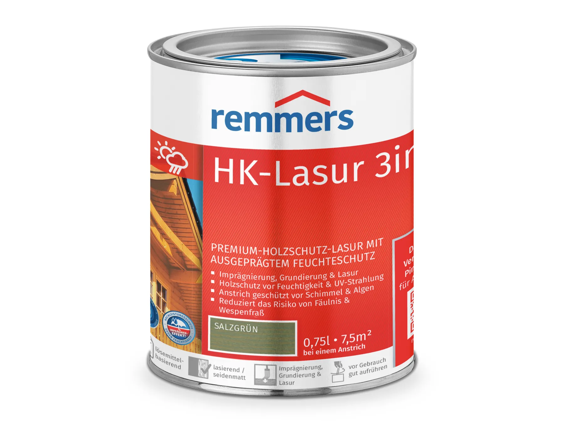 Moebelfaktor HK-Lasur 3in1 salzgruen (RC-965) 0,75 l