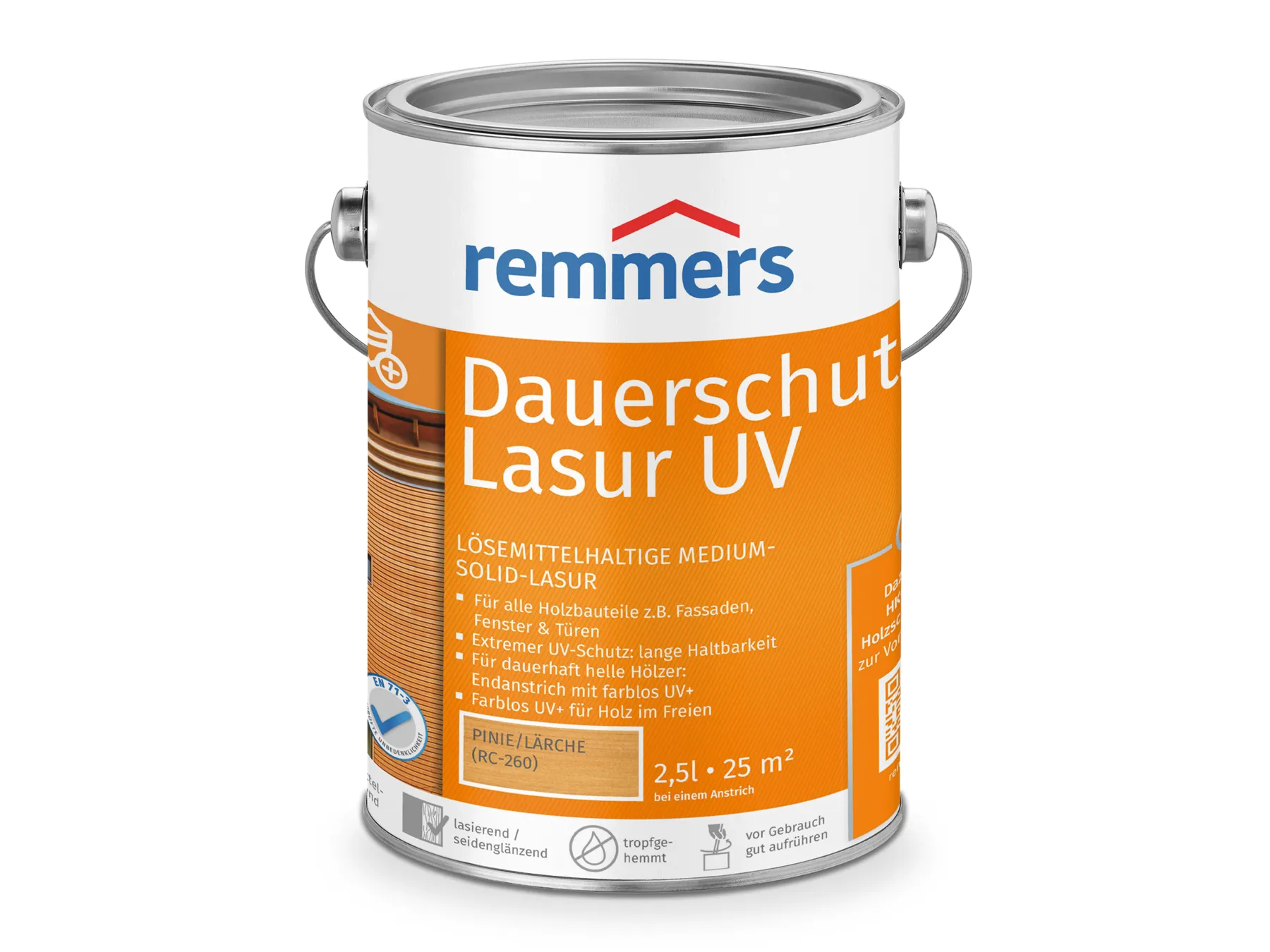 Moebelfaktor Dauerschutz-Lasur UV pinie/laerche (RC-260) 2,5 l