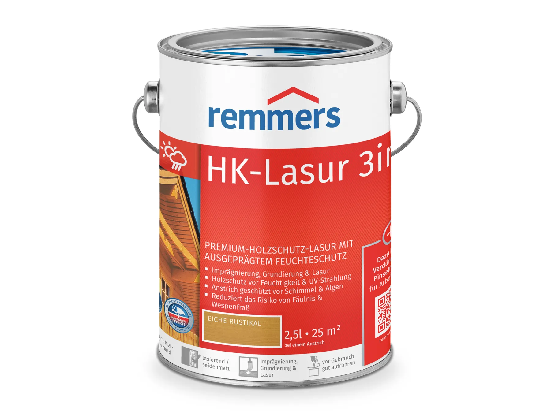 Moebelfaktor HK-Lasur 3in1 eiche rustikal (RC-360) 2,5 l