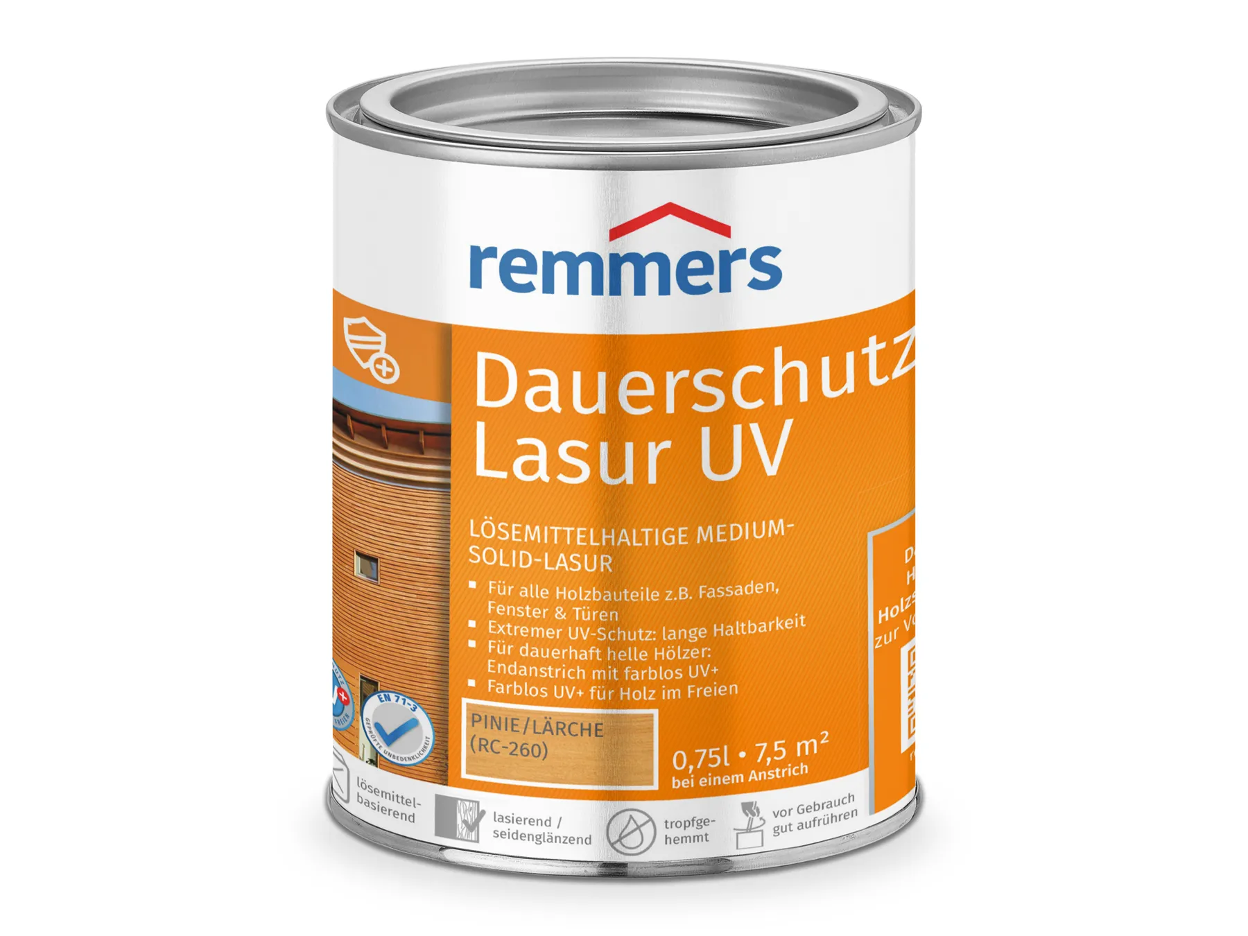 Moebelfaktor Dauerschutz-Lasur UV pinie/laerche (RC-260) 0,75 l