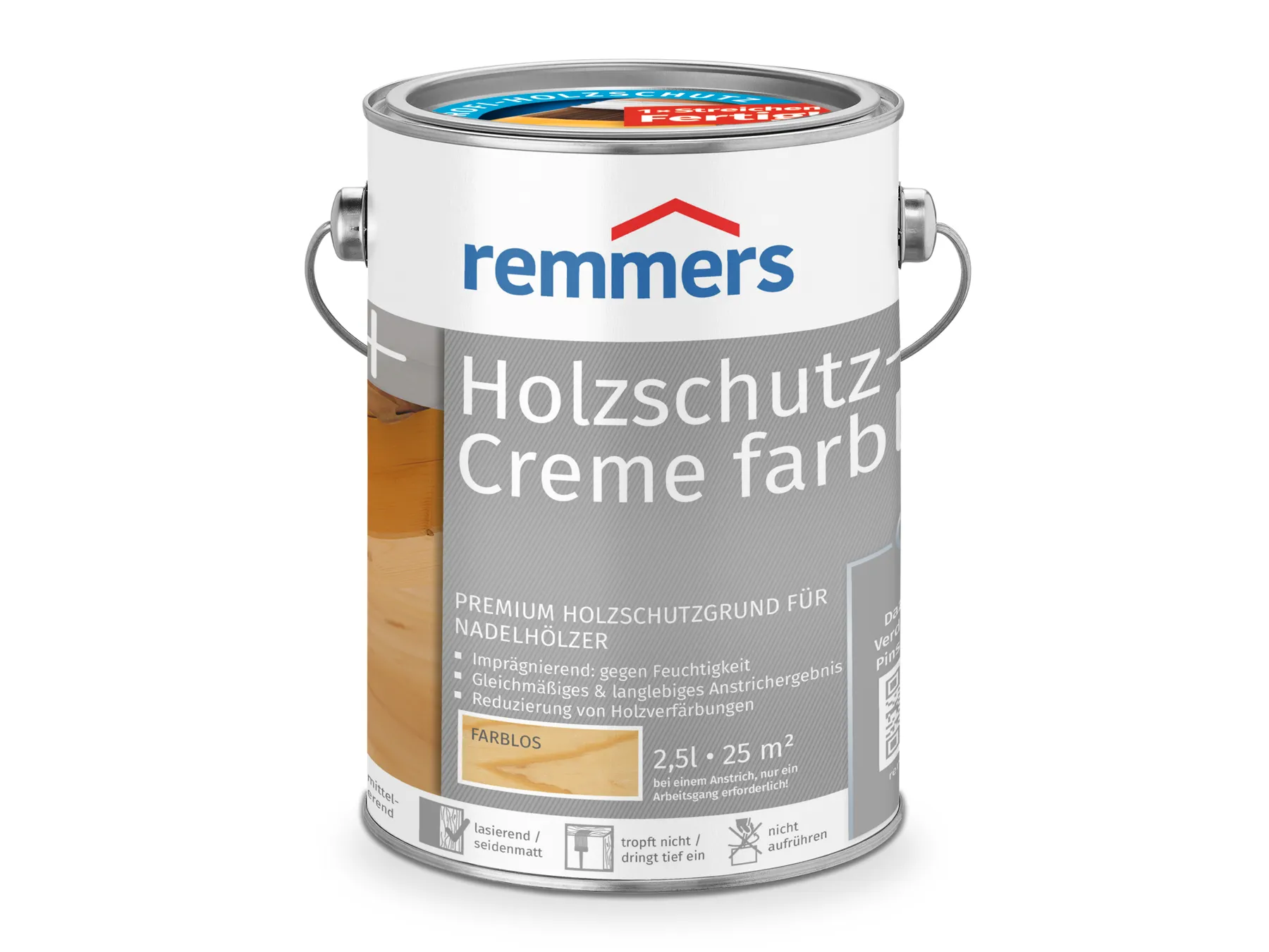 Moebelfaktor Holzschutz-Creme farblos farblos 2,5 l