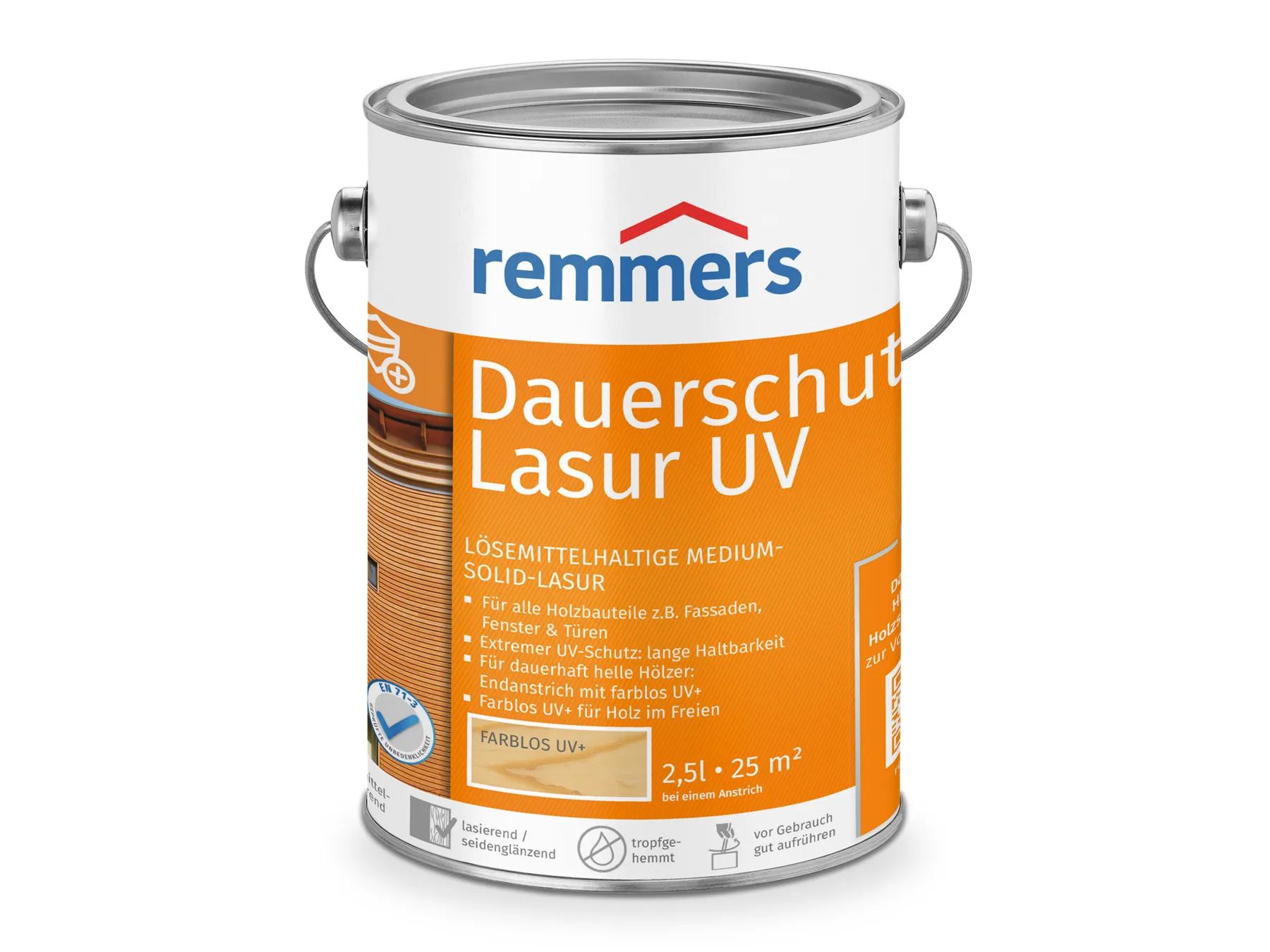 Moebelfaktor Dauerschutz-Lasur UV farblos UV+ 2,5 l