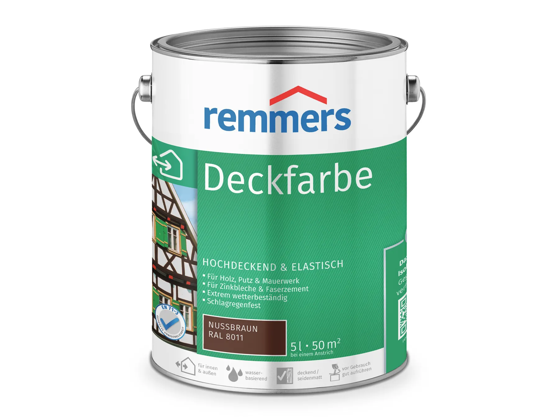 Moebelfaktor Deckfarbe nussbraun (RAL 8011) 5 l