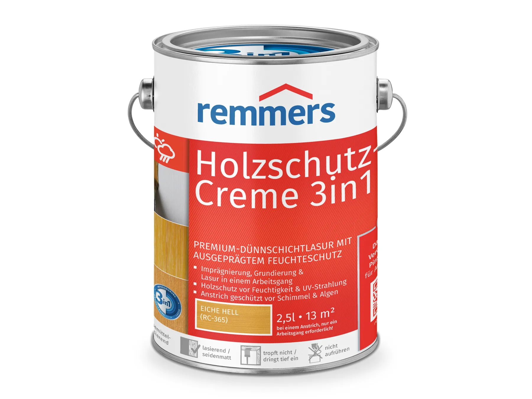 Moebelfaktor Holzschutz-Creme 3in1 eiche hell (RC-365) 2,5 l