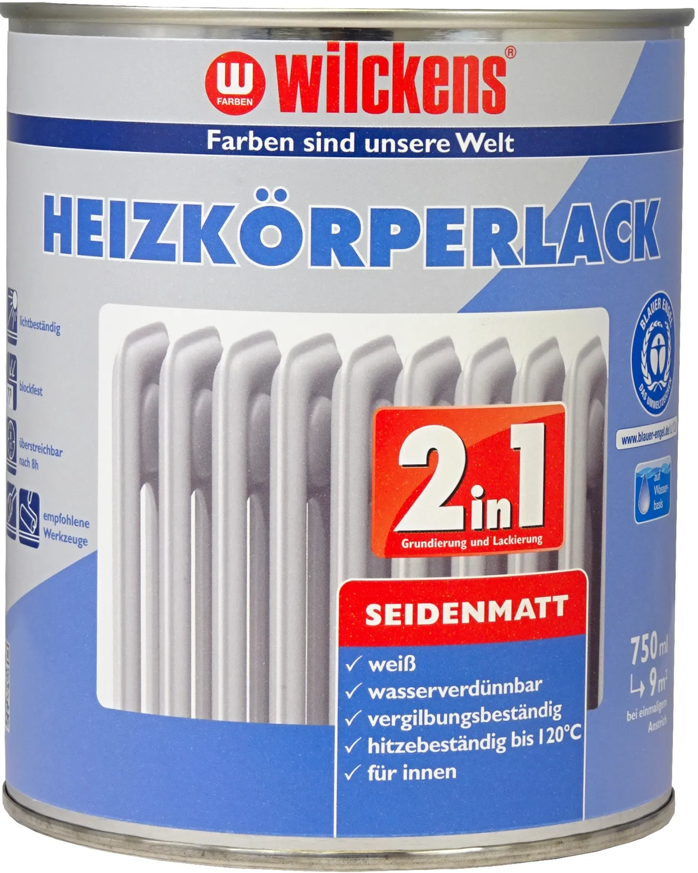Moebelfaktor Wilckens Heizkoerperlack 2in1 Weiss seidenmatt