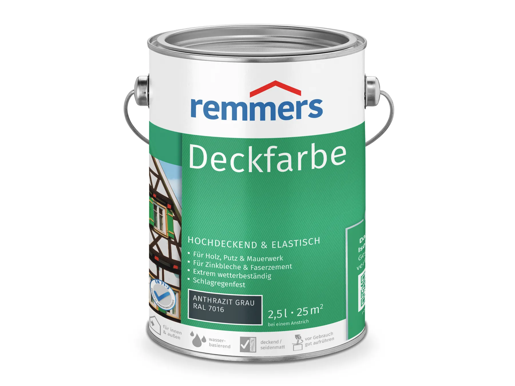 Moebelfaktor Deckfarbe anthrazitgrau (RAL 7016) 2,5 l