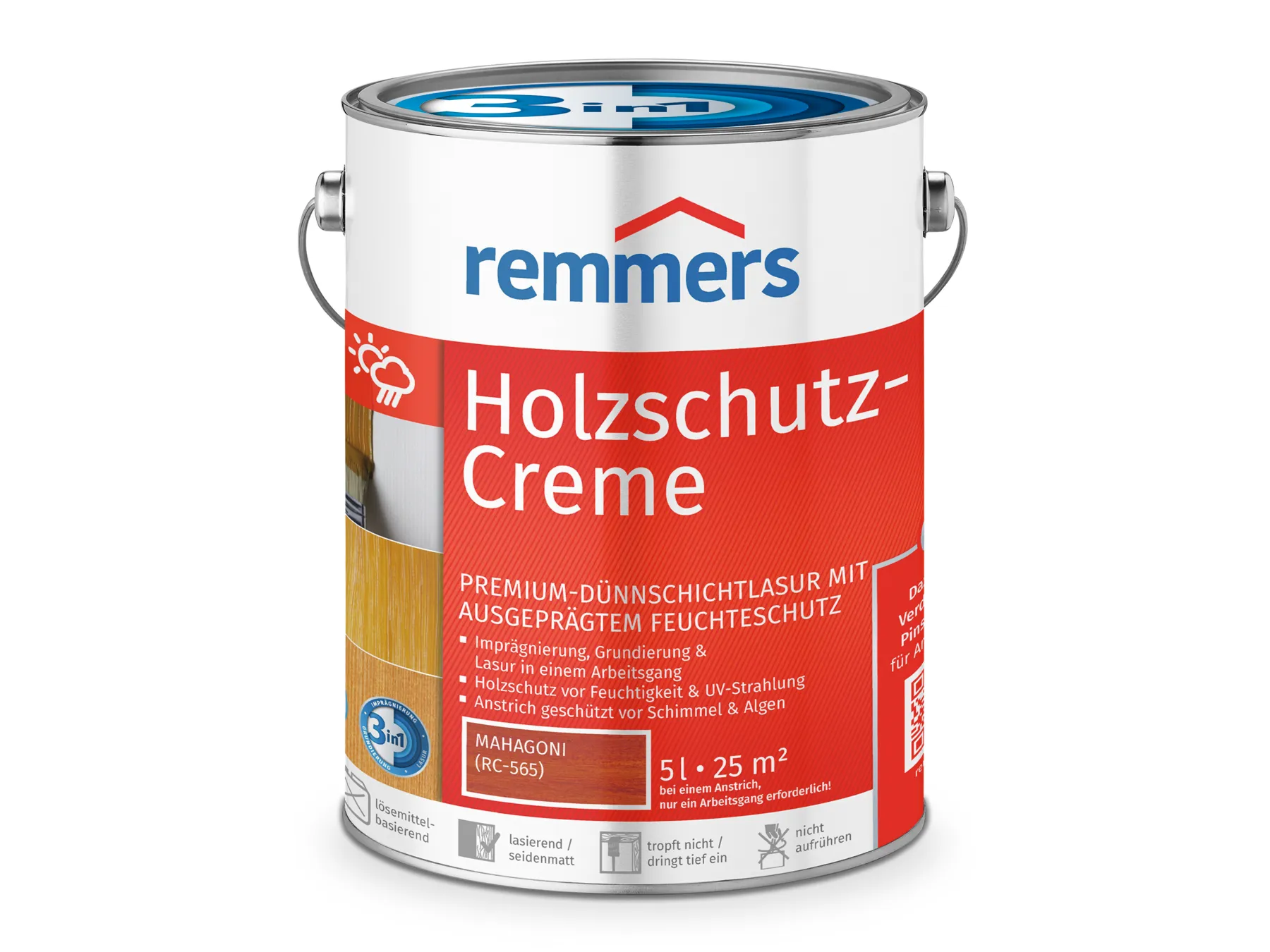Moebelfaktor Holzschutz-Creme 3in1 mahagoni (RC-565) 5 l