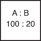Mischungsverhältnis Komp. A 100 : Komp. B 20