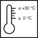 Verarbeitungstemperatur min. 0 °C max. 30 °C